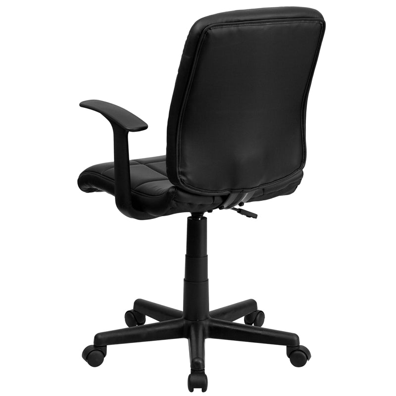 Black Mid-Back Task Chair GO-1691-1-BK-A-GG