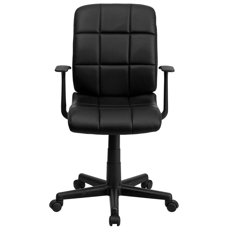 Black Mid-Back Task Chair GO-1691-1-BK-A-GG