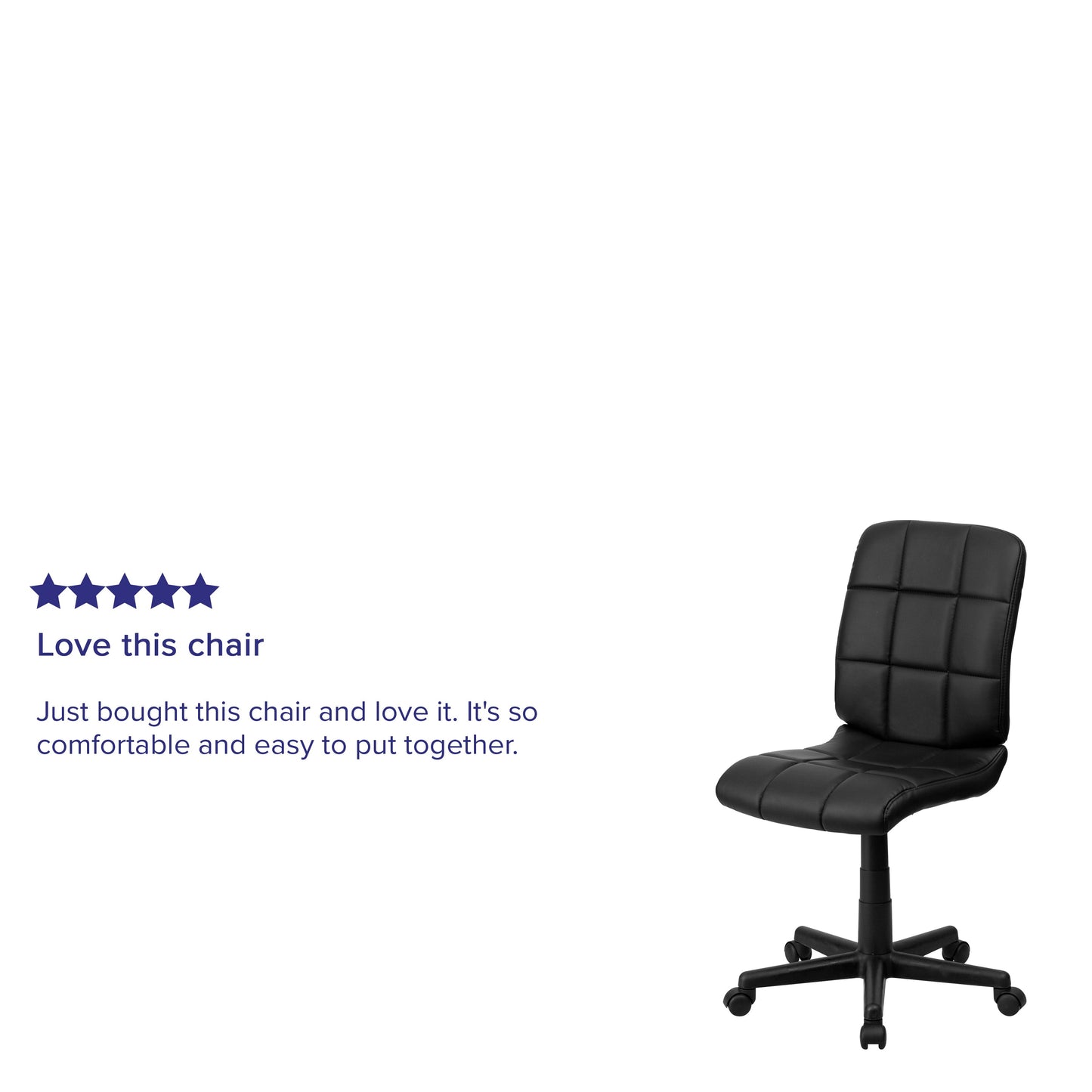 Black Mid-Back Task Chair GO-1691-1-BK-GG