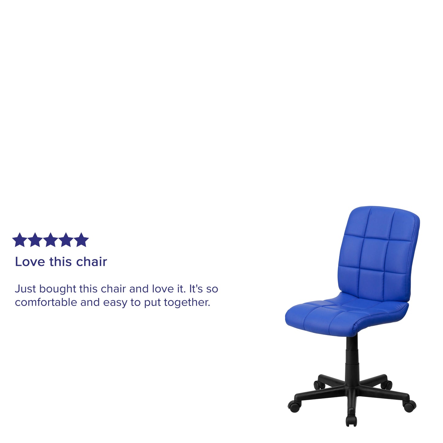 Blue Mid-Back Task Chair GO-1691-1-BLUE-GG