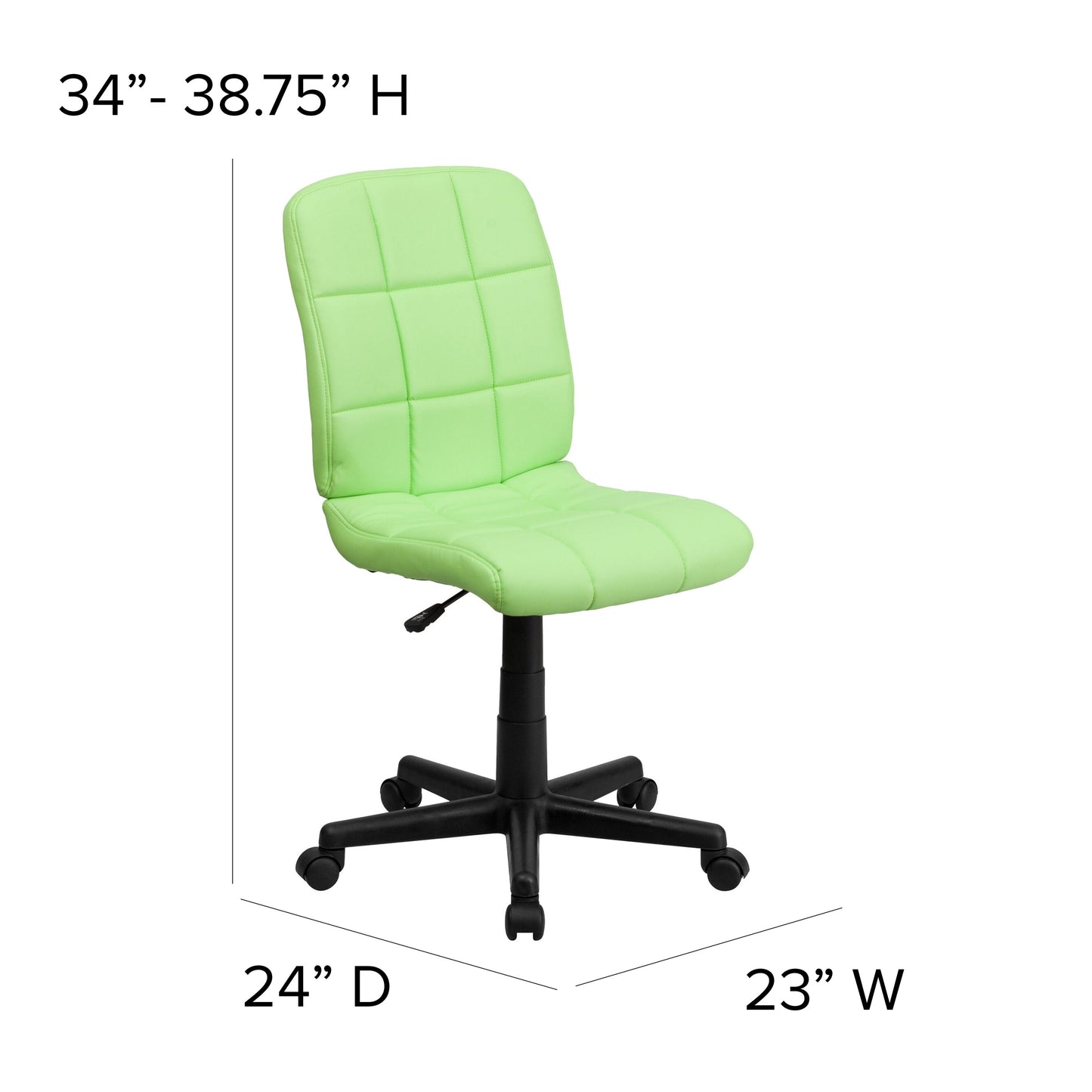 Green Mid-Back Task Chair GO-1691-1-GREEN-GG