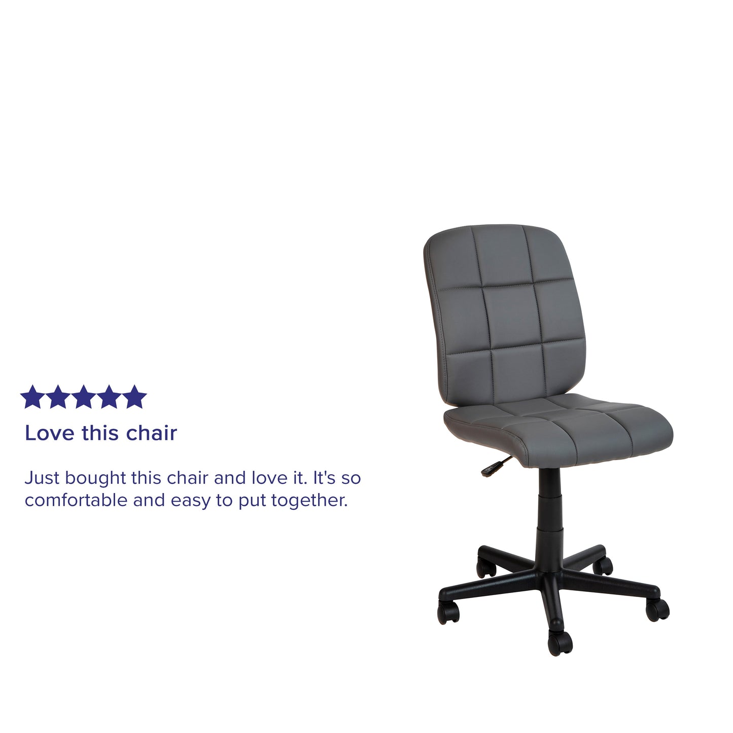 Gray Mid-Back Task Chair GO-1691-1-GY-GG