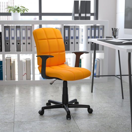 Orange Mid-Back Task Chair GO-1691-1-ORG-A-GG