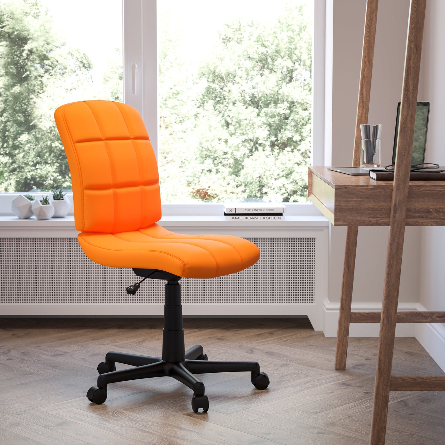 Orange Mid-Back Task Chair GO-1691-1-ORG-GG