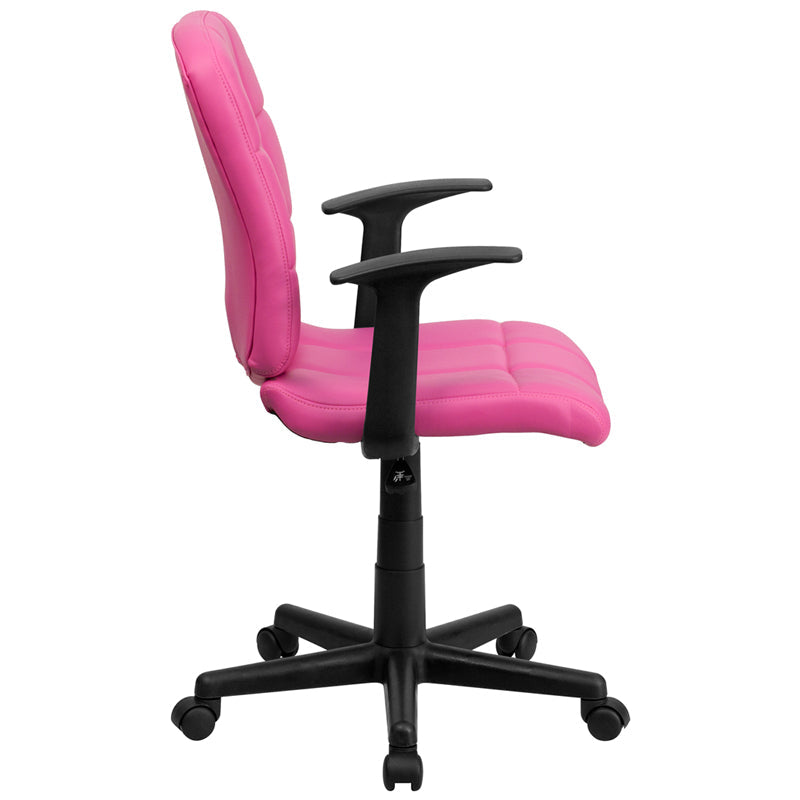 Pink Mid-Back Task Chair GO-1691-1-PINK-A-GG