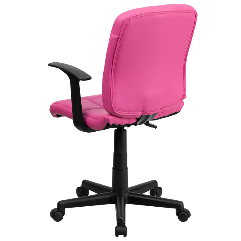 Pink Mid-Back Task Chair GO-1691-1-PINK-A-GG