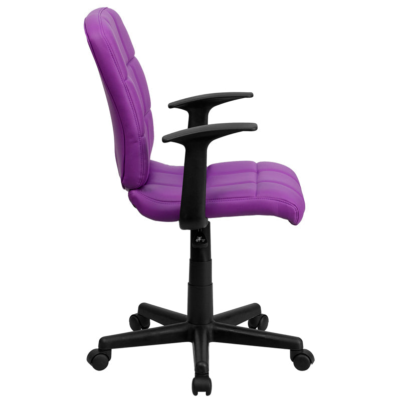 Purple Mid-Back Task Chair GO-1691-1-PUR-A-GG