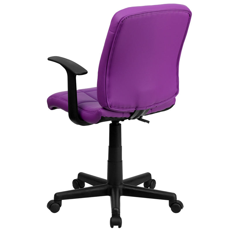 Purple Mid-Back Task Chair GO-1691-1-PUR-A-GG