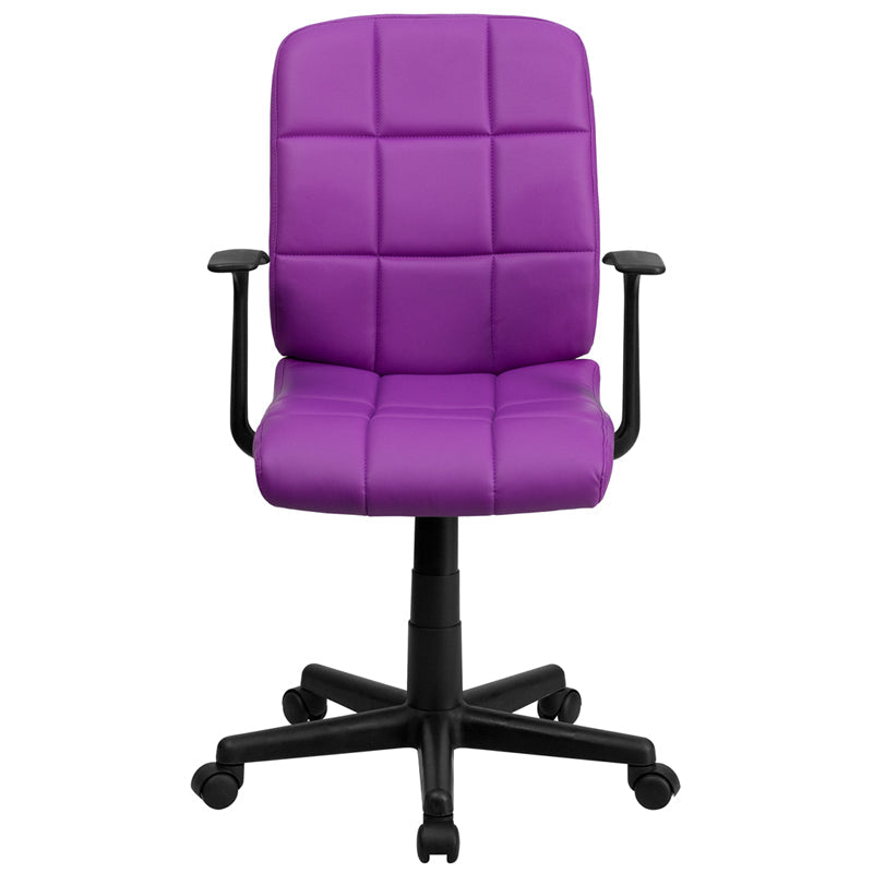 Purple Mid-Back Task Chair GO-1691-1-PUR-A-GG