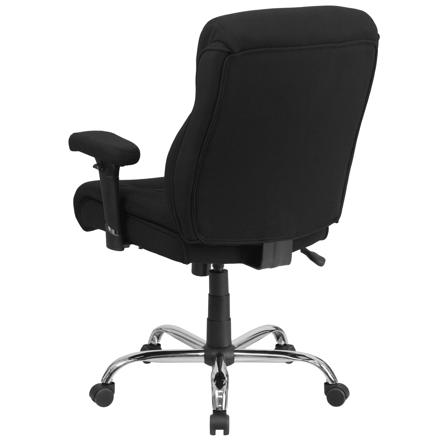 Black 400LB Mid-Back Chair GO-2031F-GG