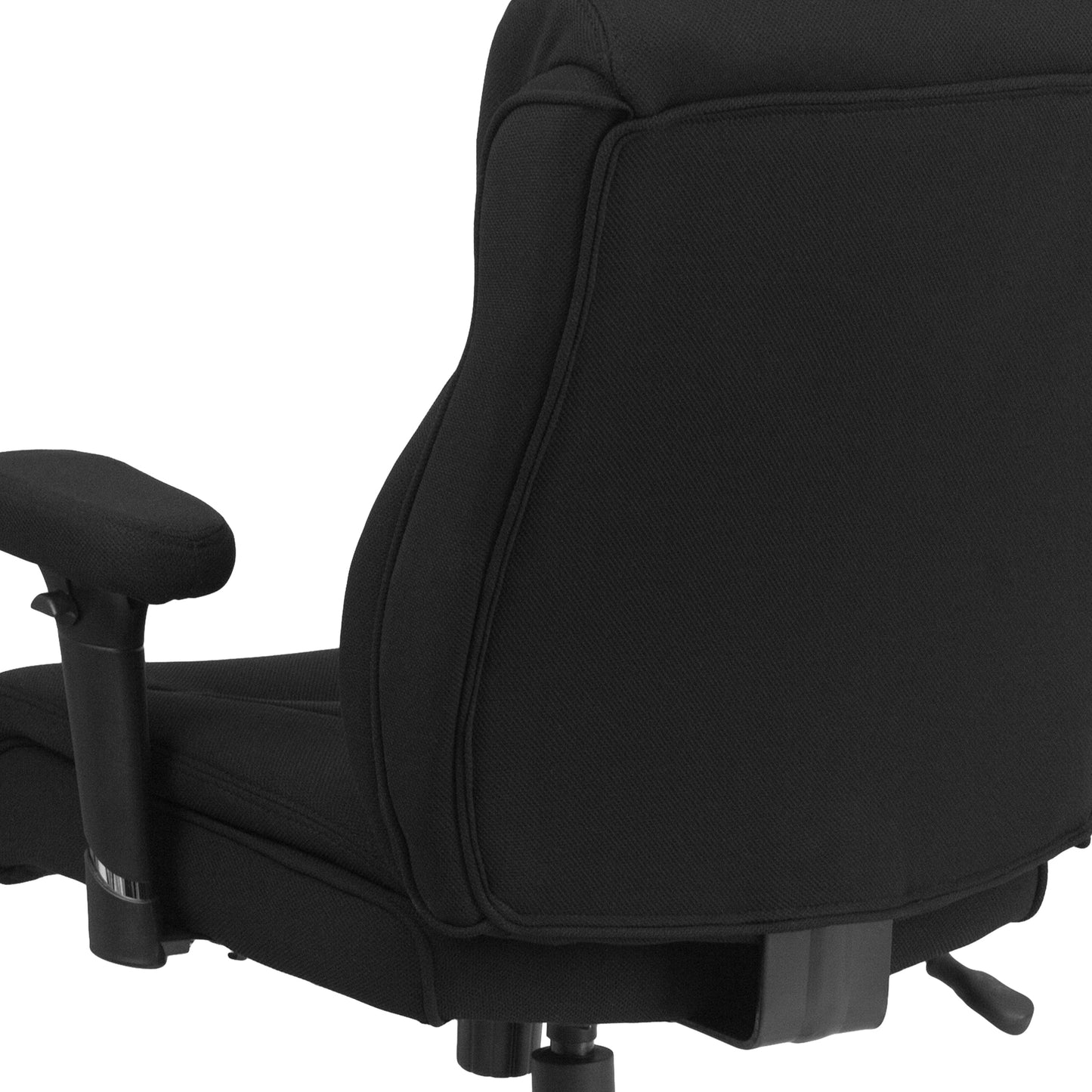 Black 400LB Mid-Back Chair GO-2031F-GG