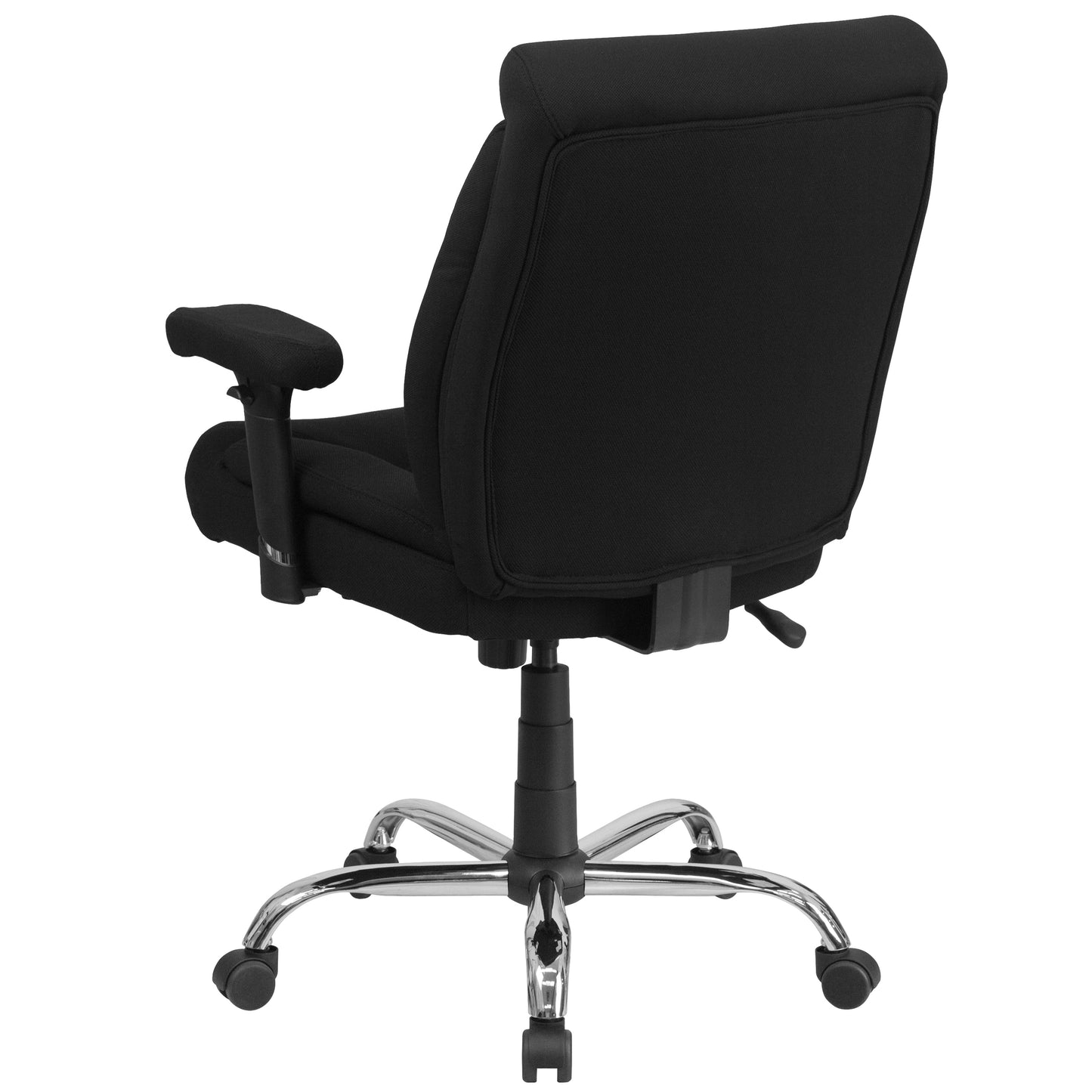 Black 400LB Mid-Back Chair GO-2073F-GG