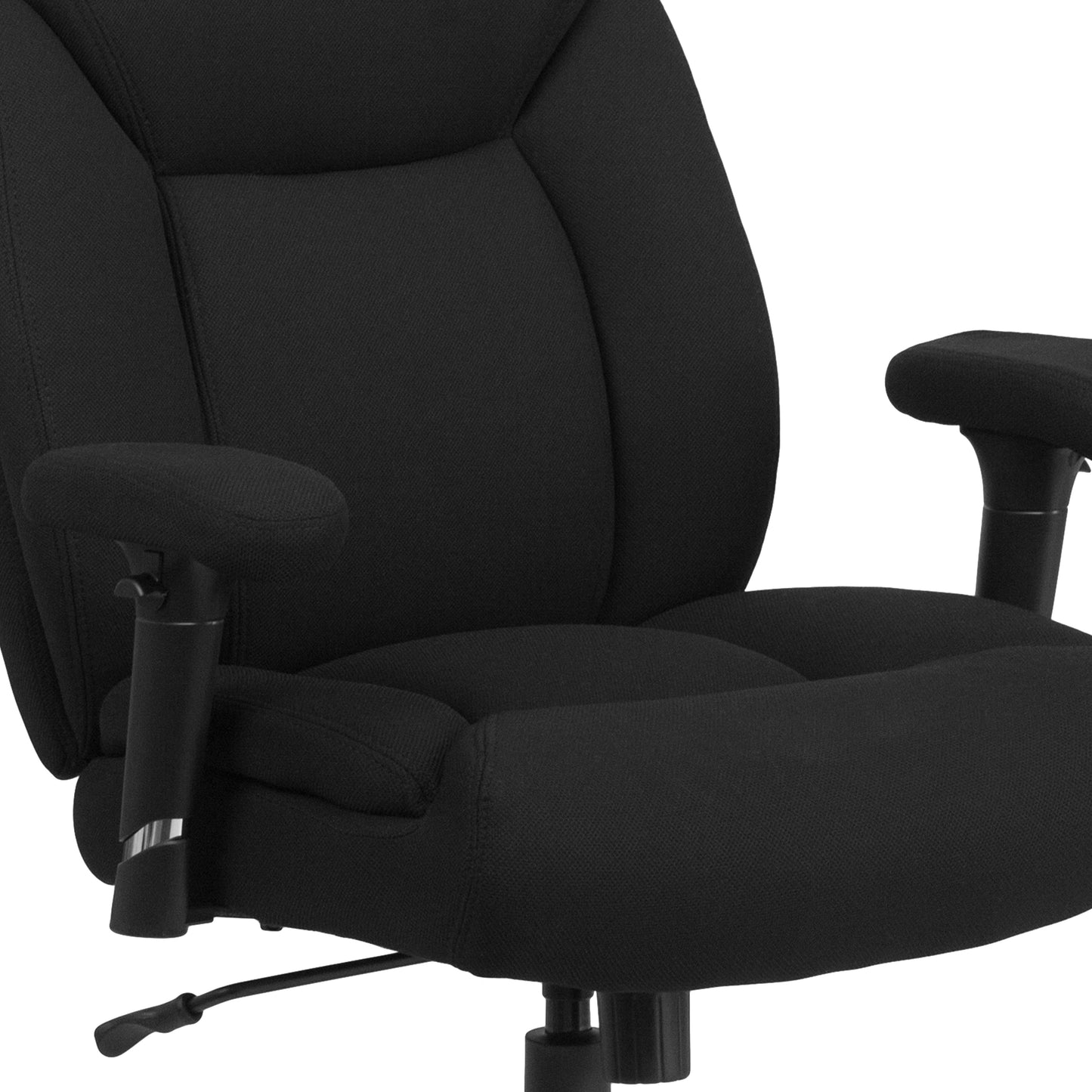 Black 400LB Mid-Back Chair GO-2073F-GG