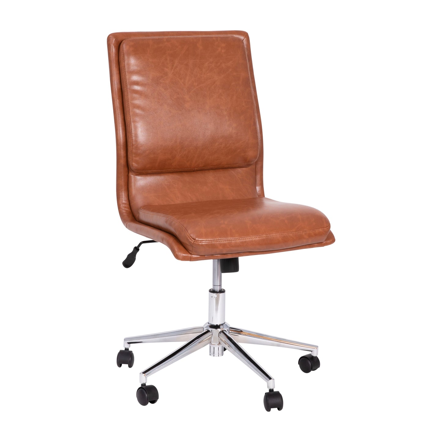 Cognac LeatherSoft Chair GO-21111-BR-GG