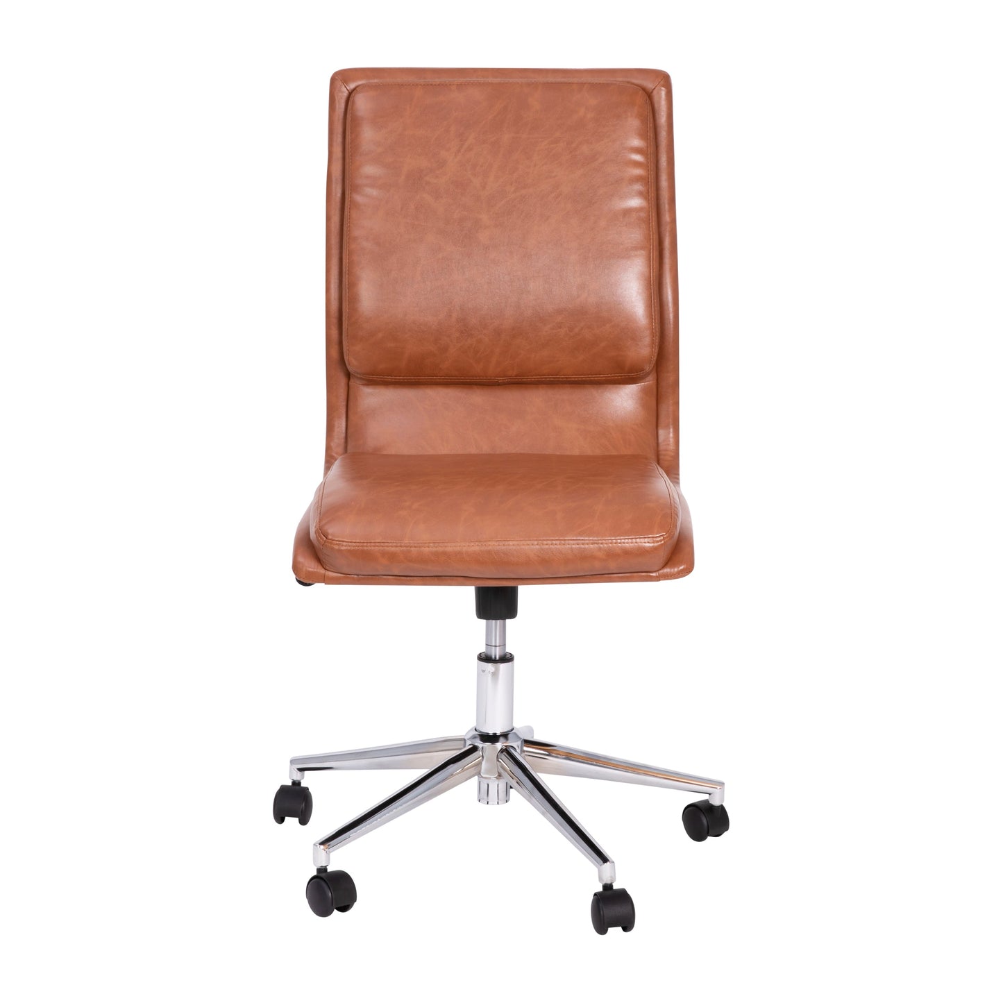 Cognac LeatherSoft Chair GO-21111-BR-GG