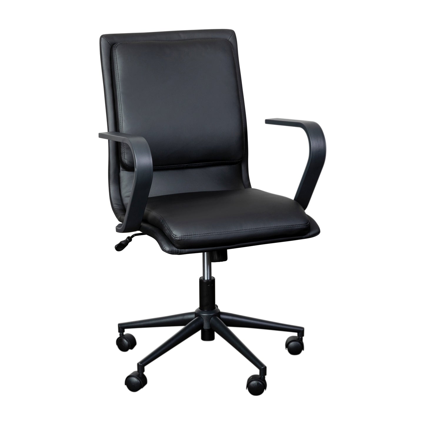 Black Swivel Desk Chair GO-21111B-BK-BK-GG