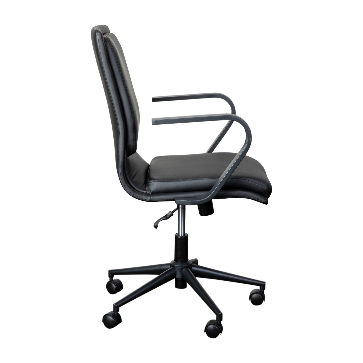 Black Swivel Desk Chair GO-21111B-BK-BK-GG