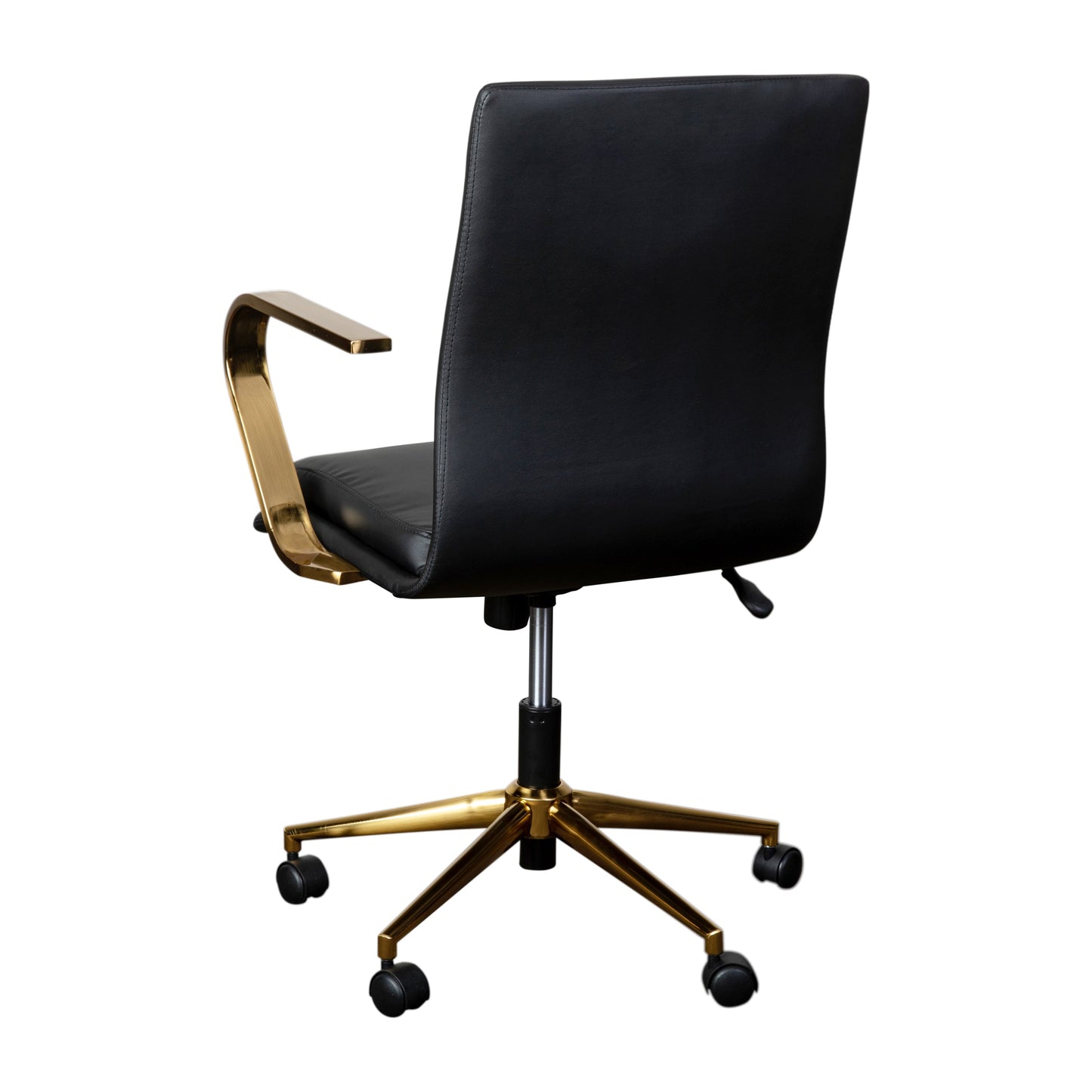 Black/Gold Swivel Desk Chair GO-21111B-BK-GLD-GG