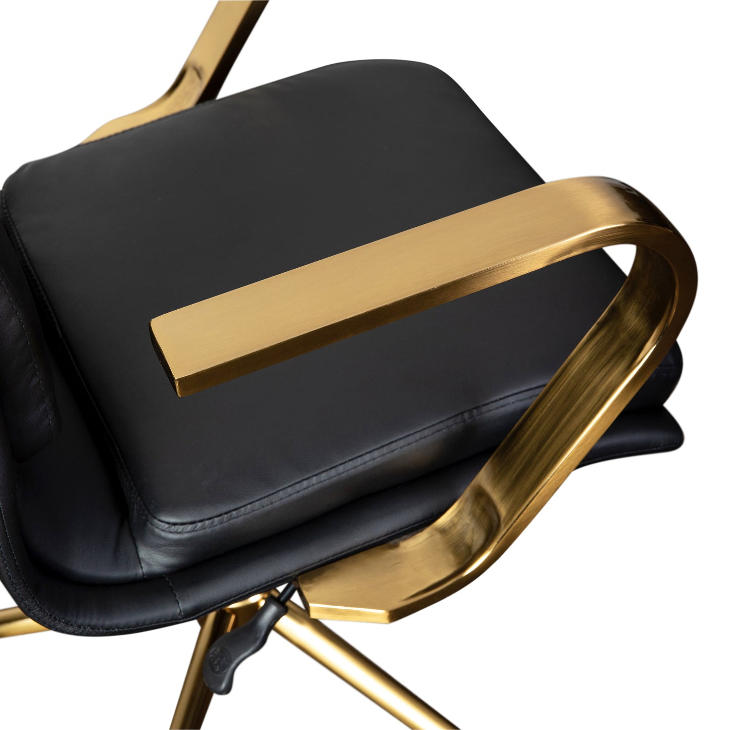 Black/Gold Swivel Desk Chair GO-21111B-BK-GLD-GG