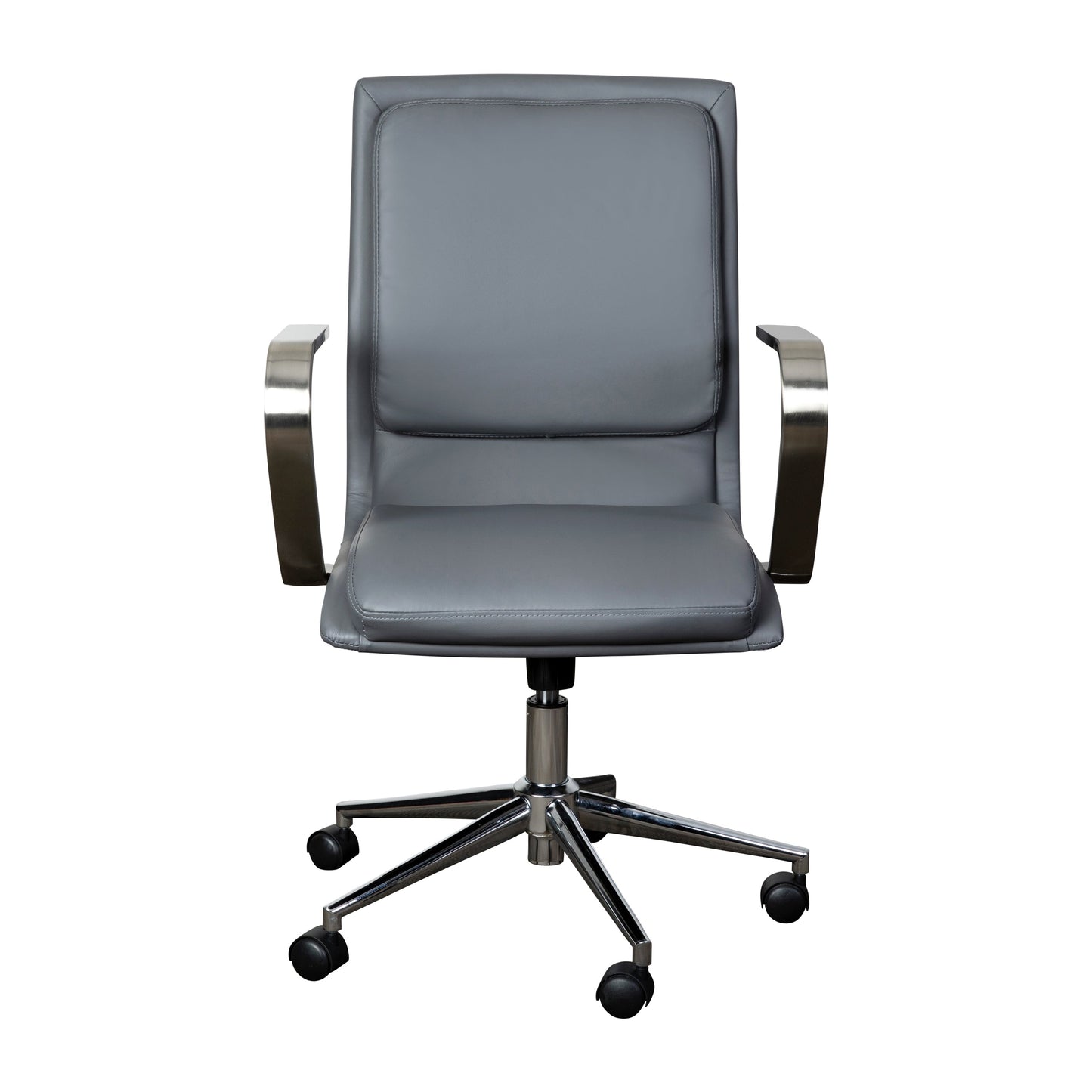 Gray/Chrome Swivel Desk Chair GO-21111B-GY-CHR-GG