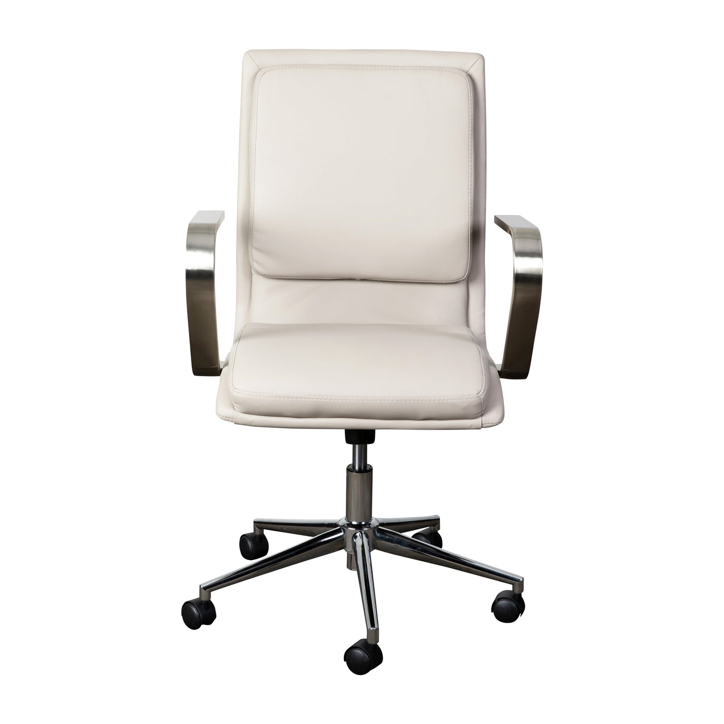 Taupe/Chrome Swivel Desk Chair GO-21111B-TAUPE-CHR-GG