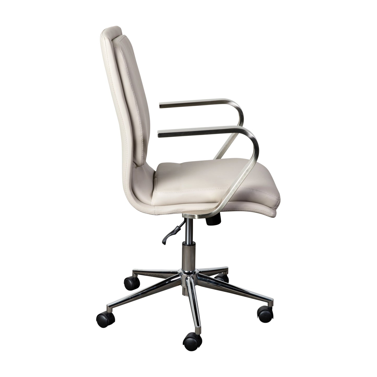 Taupe/Chrome Swivel Desk Chair GO-21111B-TAUPE-CHR-GG