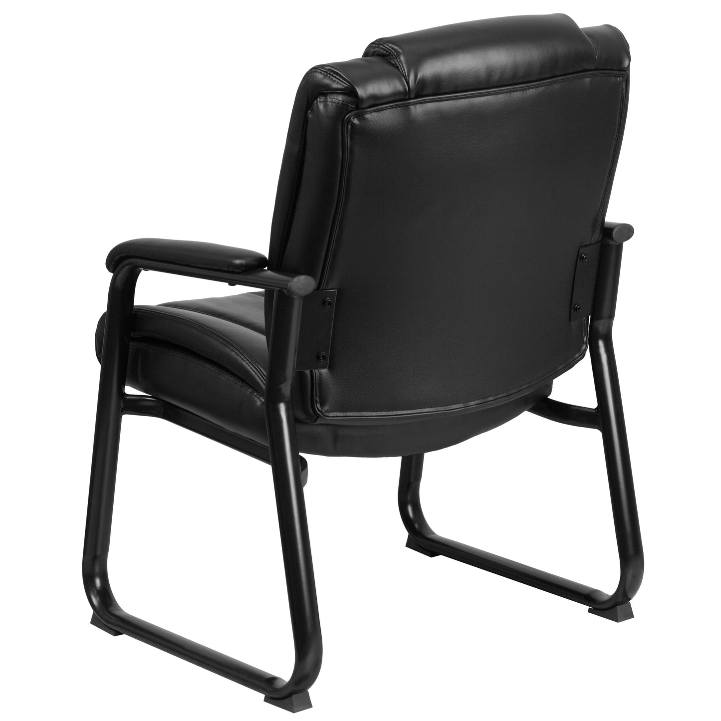 Black Leather Side Chair GO-2138-GG