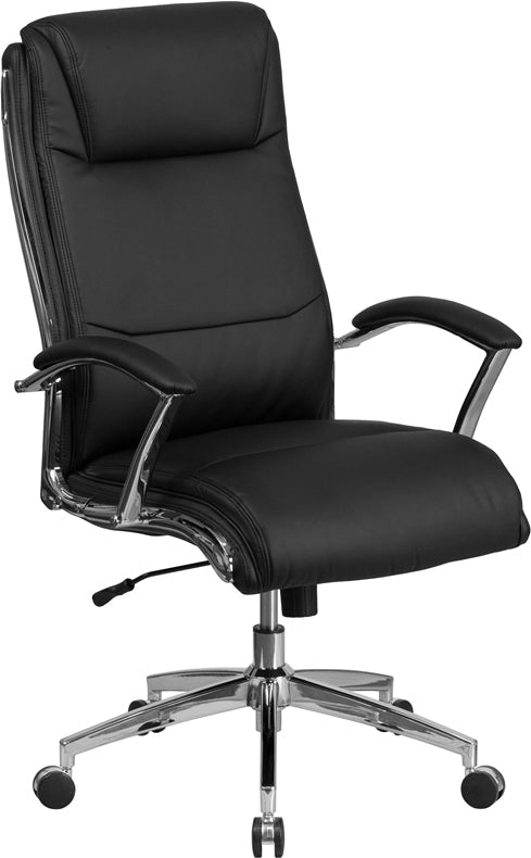 Black High Back Leather Chair GO-2192-BK-GG