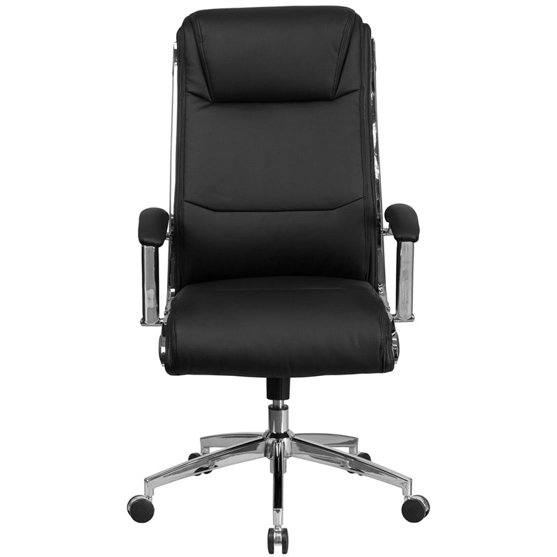 Black High Back Leather Chair GO-2192-BK-GG