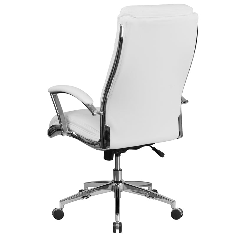 White High Back Leather Chair GO-2192-WH-GG