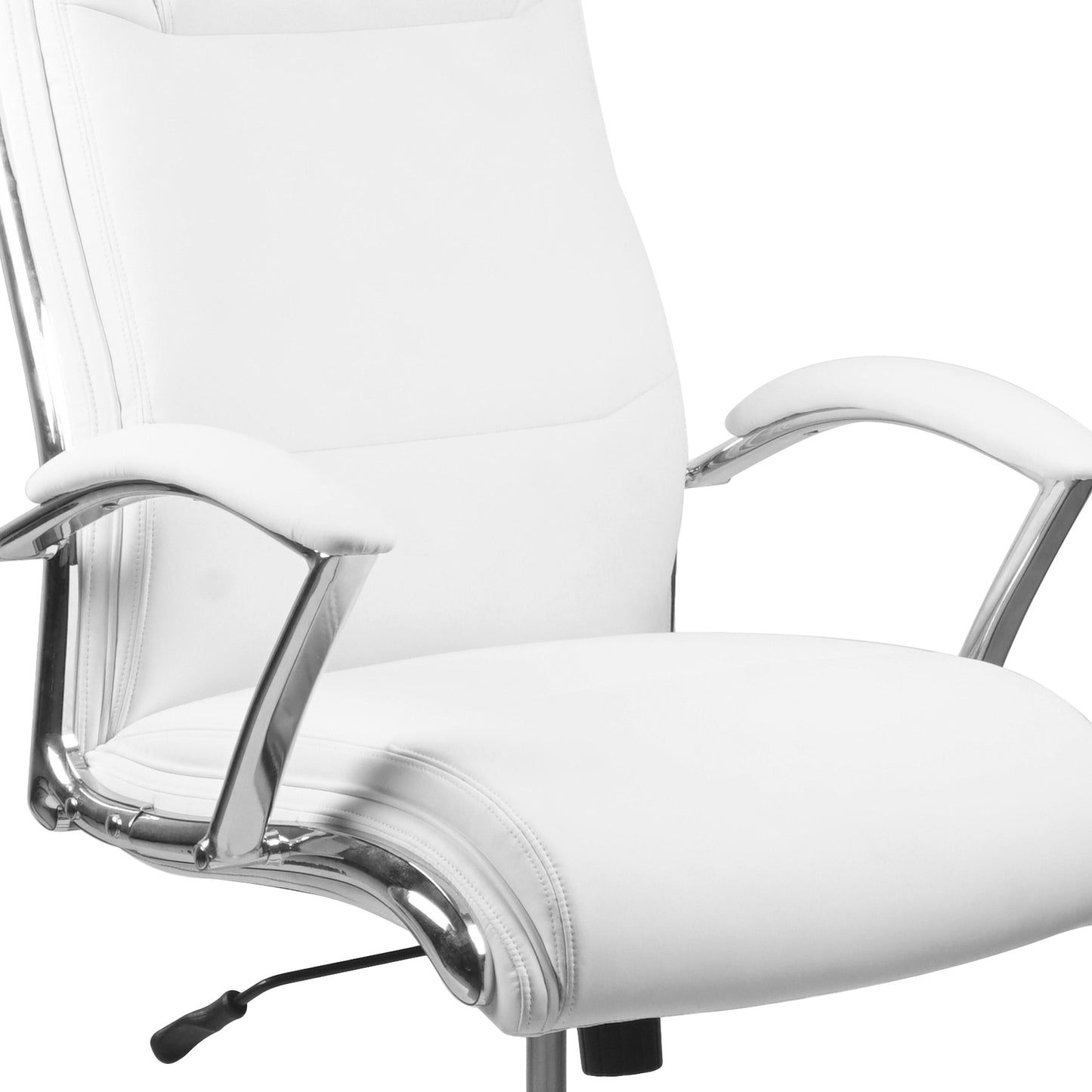 White High Back Leather Chair GO-2192-WH-GG