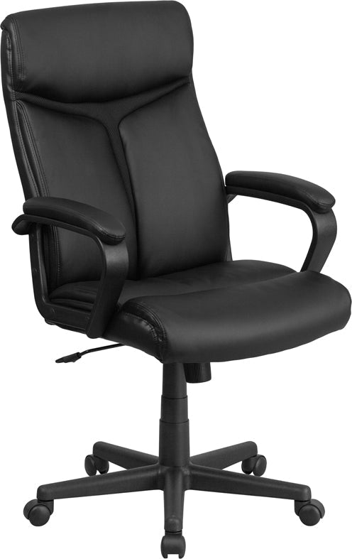 Black High Back Leather Chair GO-2196-1-GG