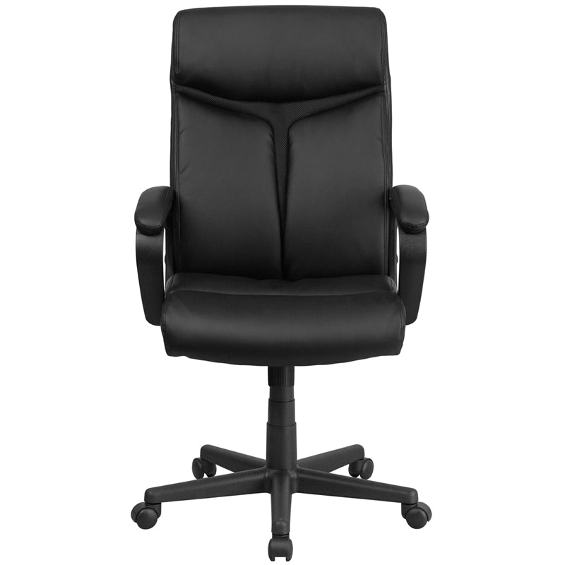 Black High Back Leather Chair GO-2196-1-GG