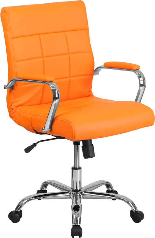 Orange Mid-Back Vinyl Chair GO-2240-ORG-GG