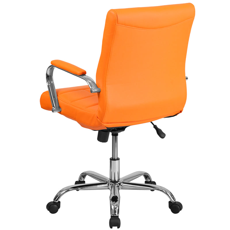 Orange Mid-Back Vinyl Chair GO-2240-ORG-GG