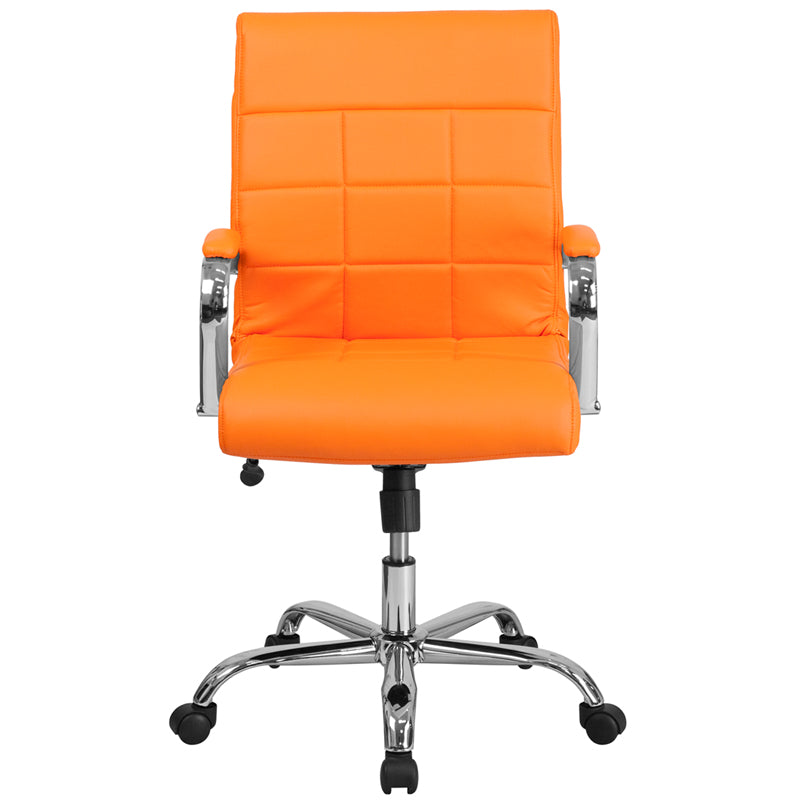 Orange Mid-Back Vinyl Chair GO-2240-ORG-GG