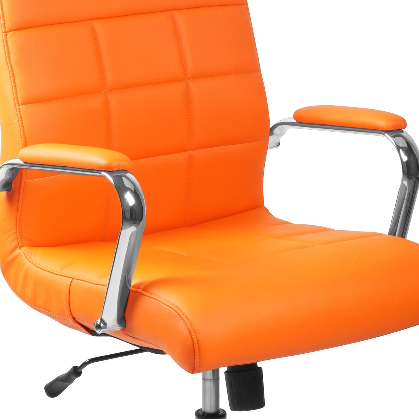 Orange Mid-Back Vinyl Chair GO-2240-ORG-GG