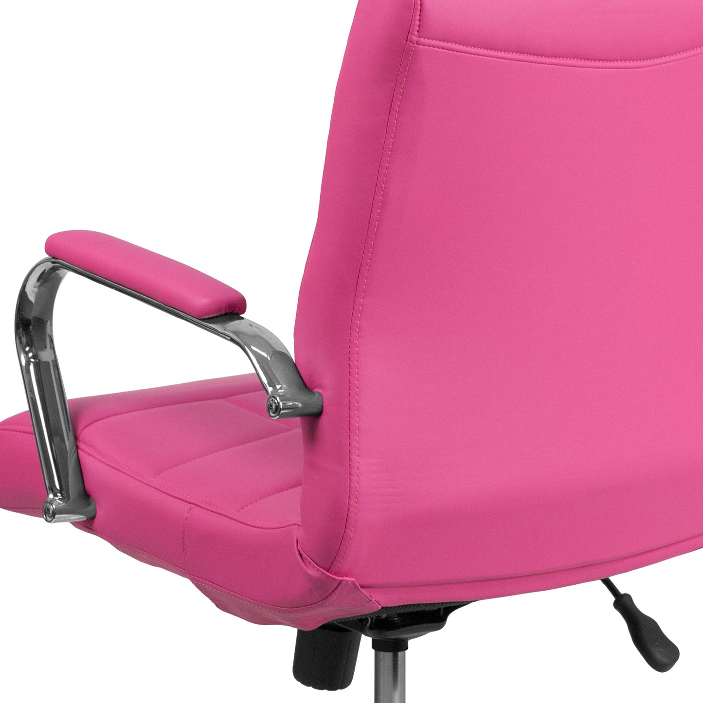 Pink Mid-Back Vinyl Chair GO-2240-PK-GG