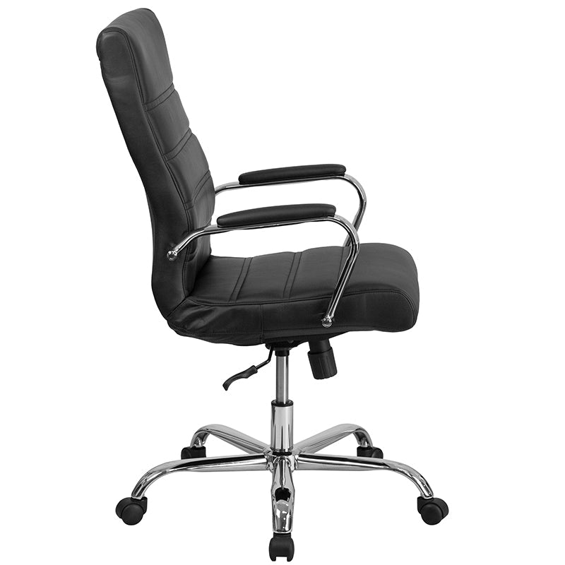 Black High Back Leather Chair GO-2286H-BK-GG