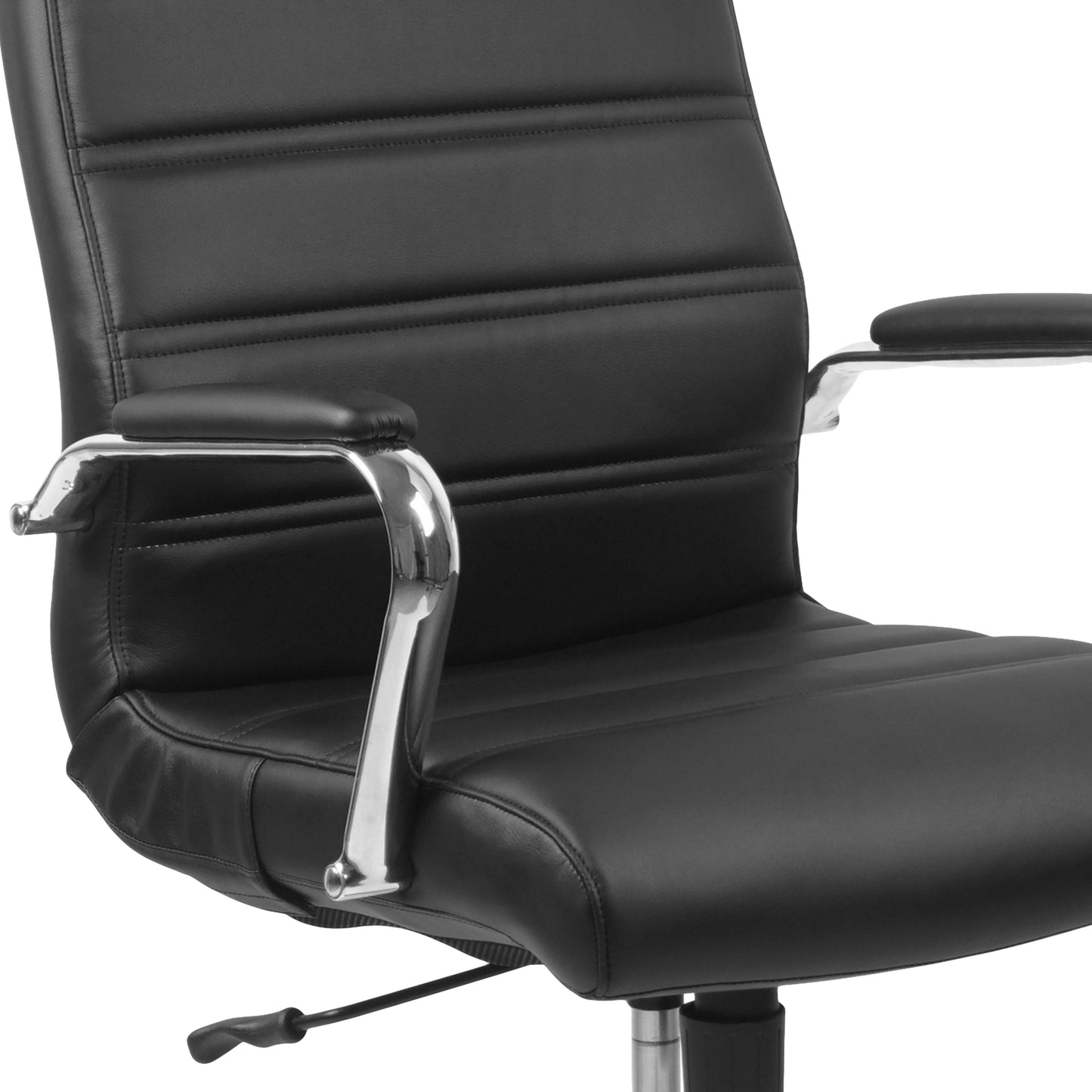 Black High Back Leather Chair GO-2286H-BK-GG