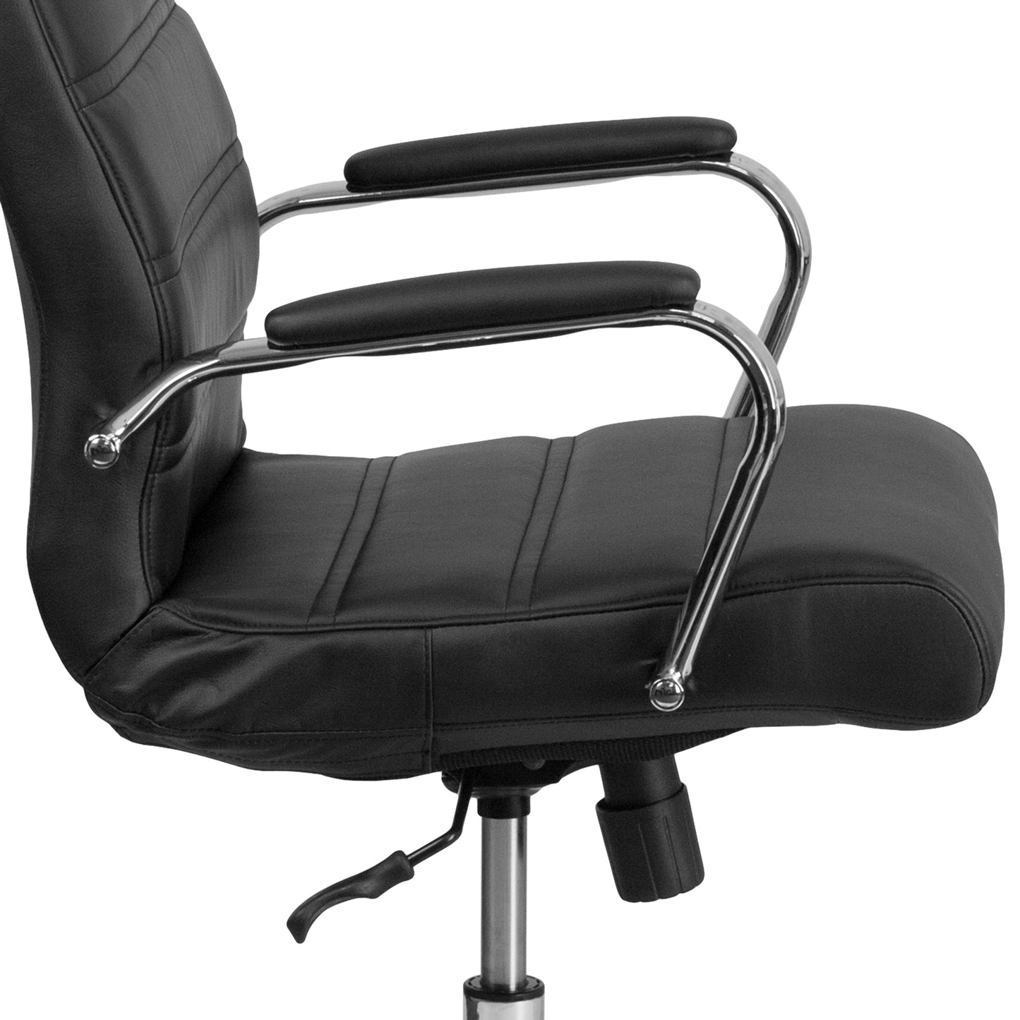 Black High Back Leather Chair GO-2286H-BK-GG