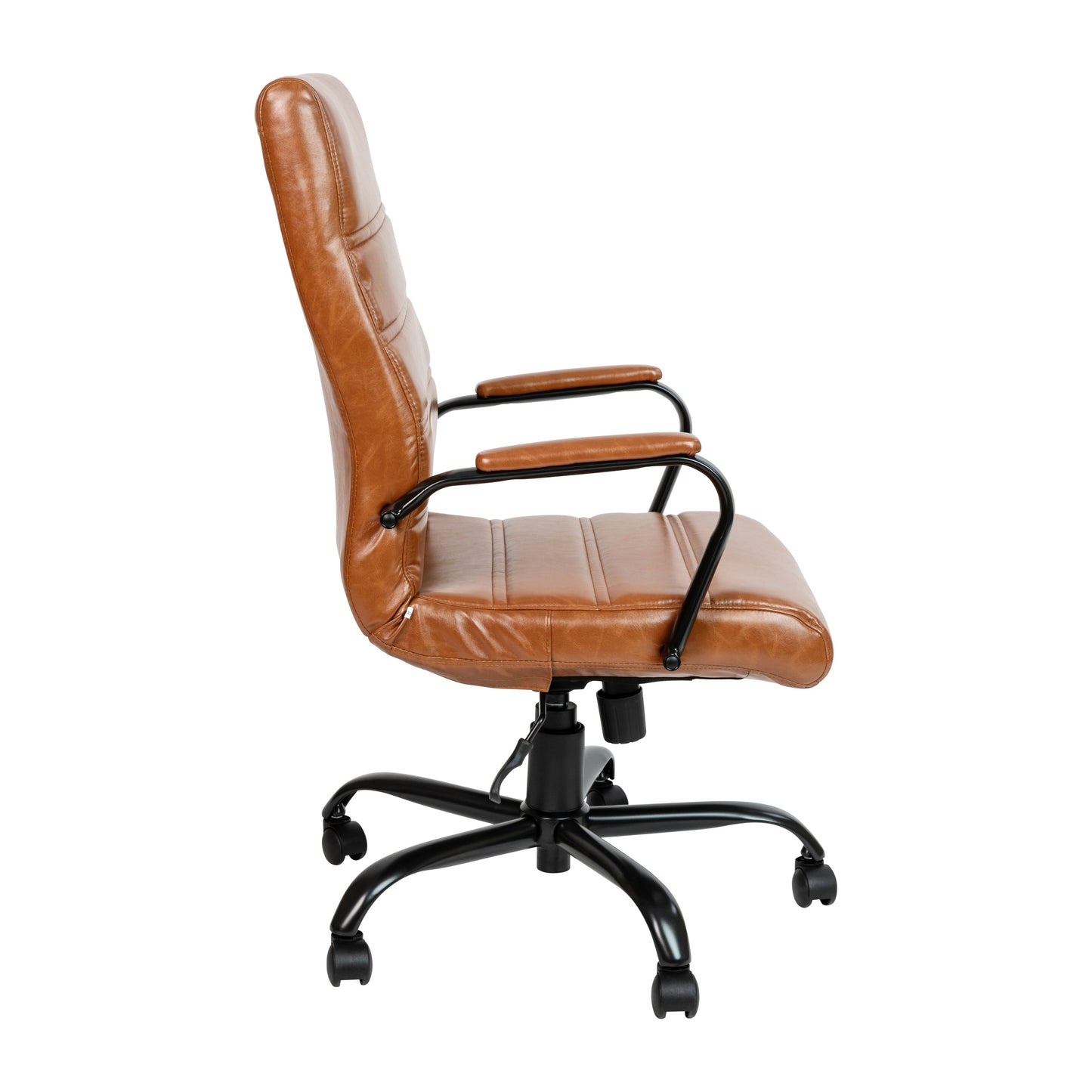 Brown High Back Leather Chair GO-2286H-BR-BK-GG