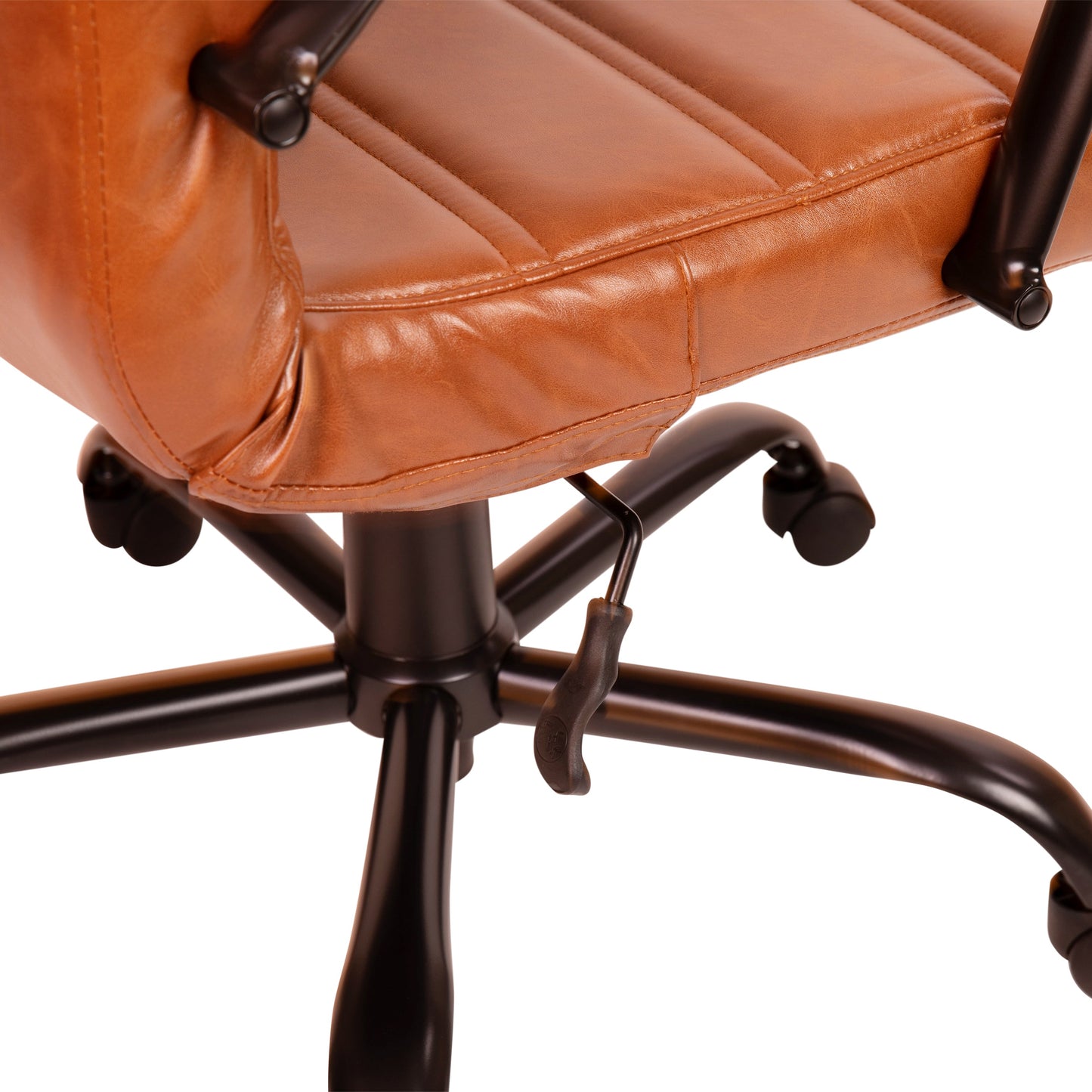 Brown High Back Leather Chair GO-2286H-BR-BK-GG