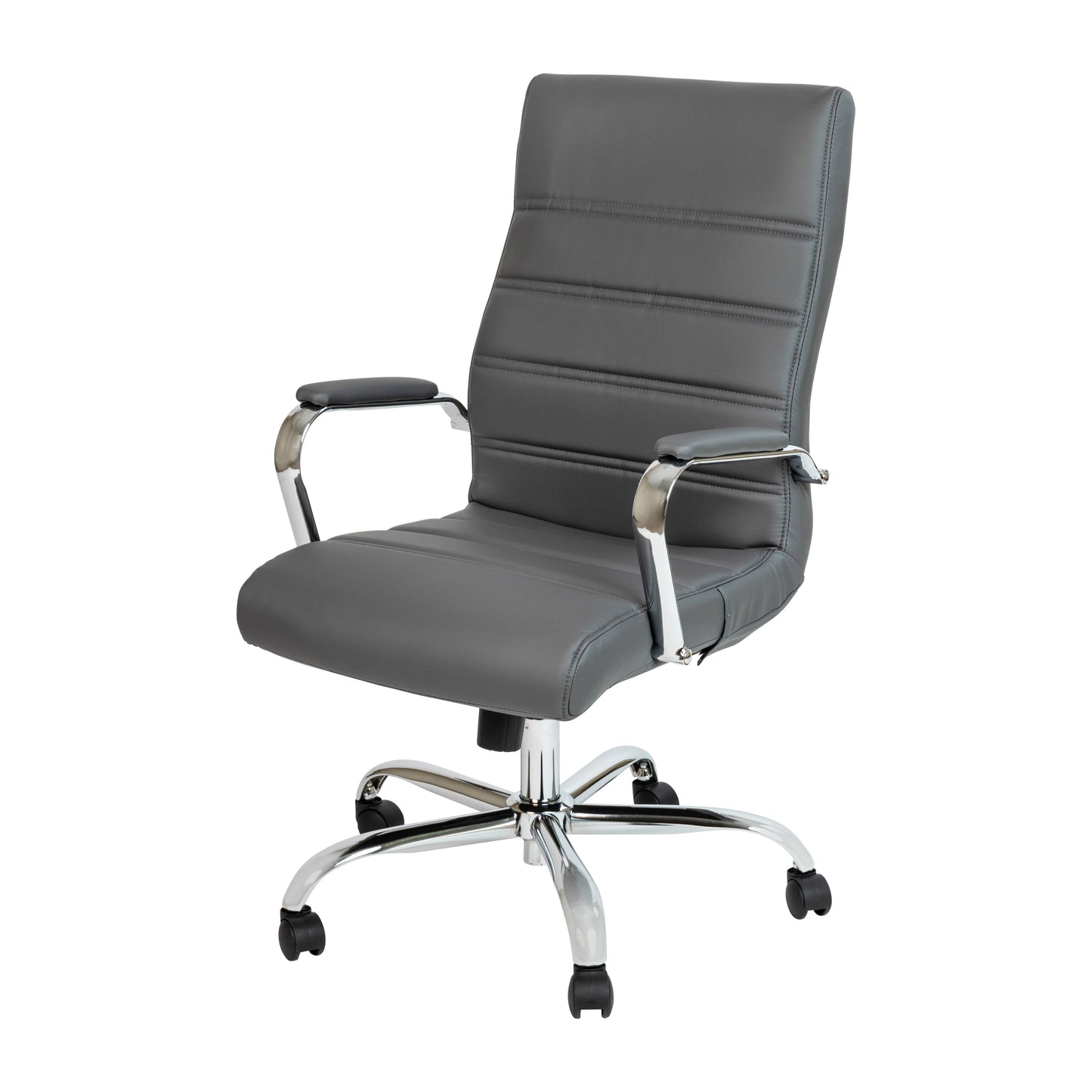 Gray High Back Leather Chair GO-2286H-GR-GG