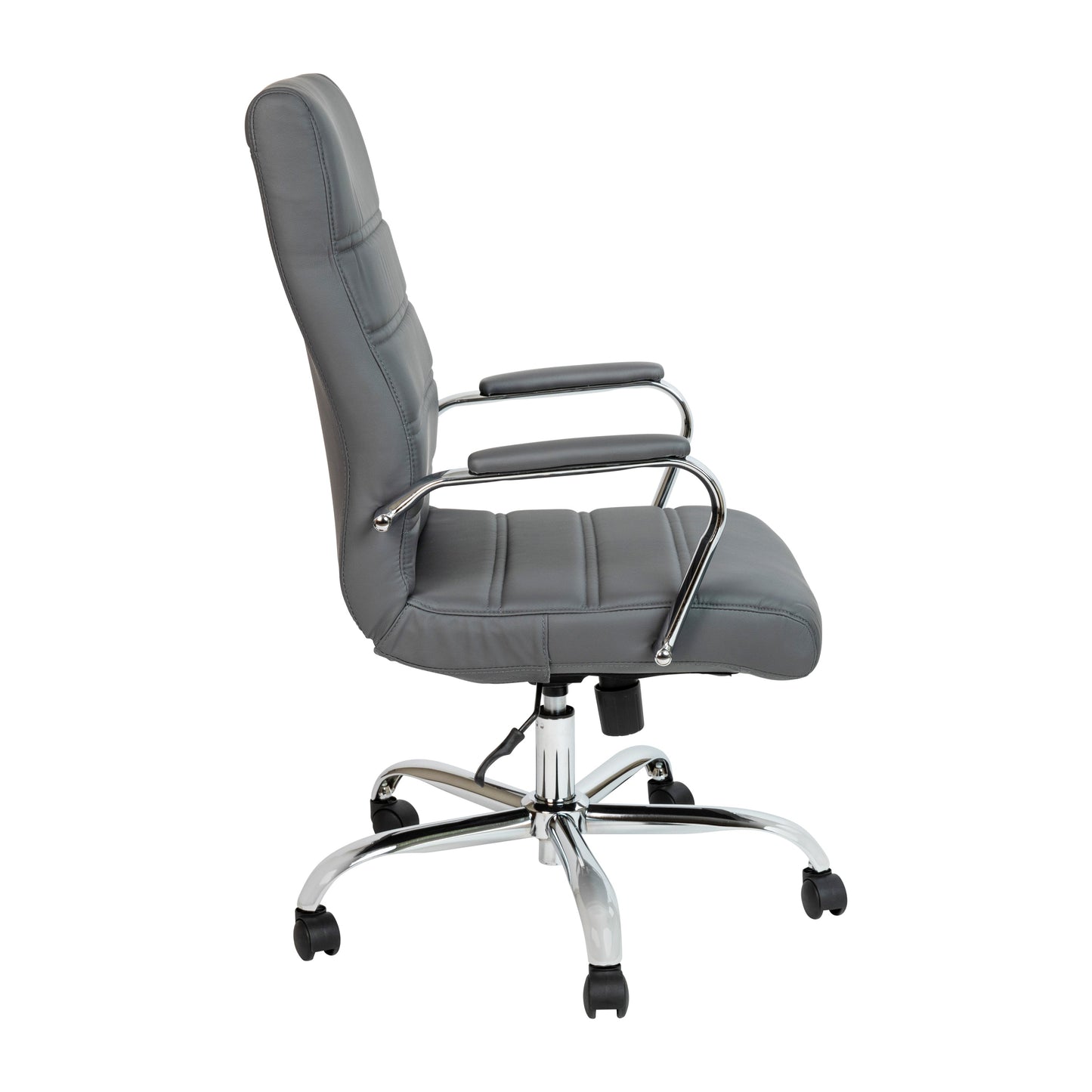 Gray High Back Leather Chair GO-2286H-GR-GG