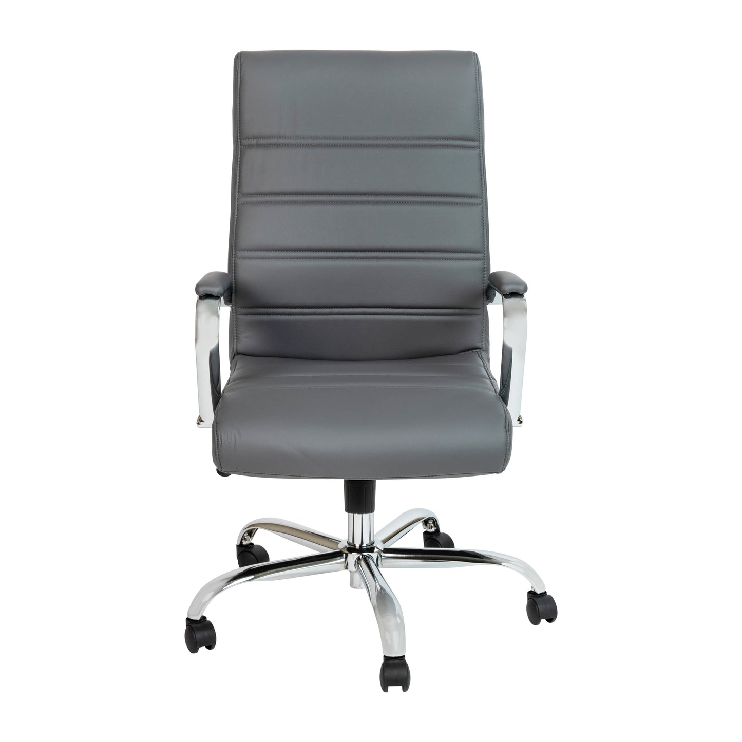 Gray High Back Leather Chair GO-2286H-GR-GG