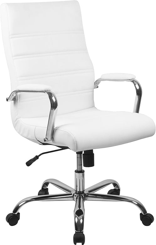 White High Back Leather Chair GO-2286H-WH-GG