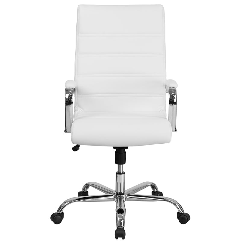 White High Back Leather Chair GO-2286H-WH-GG