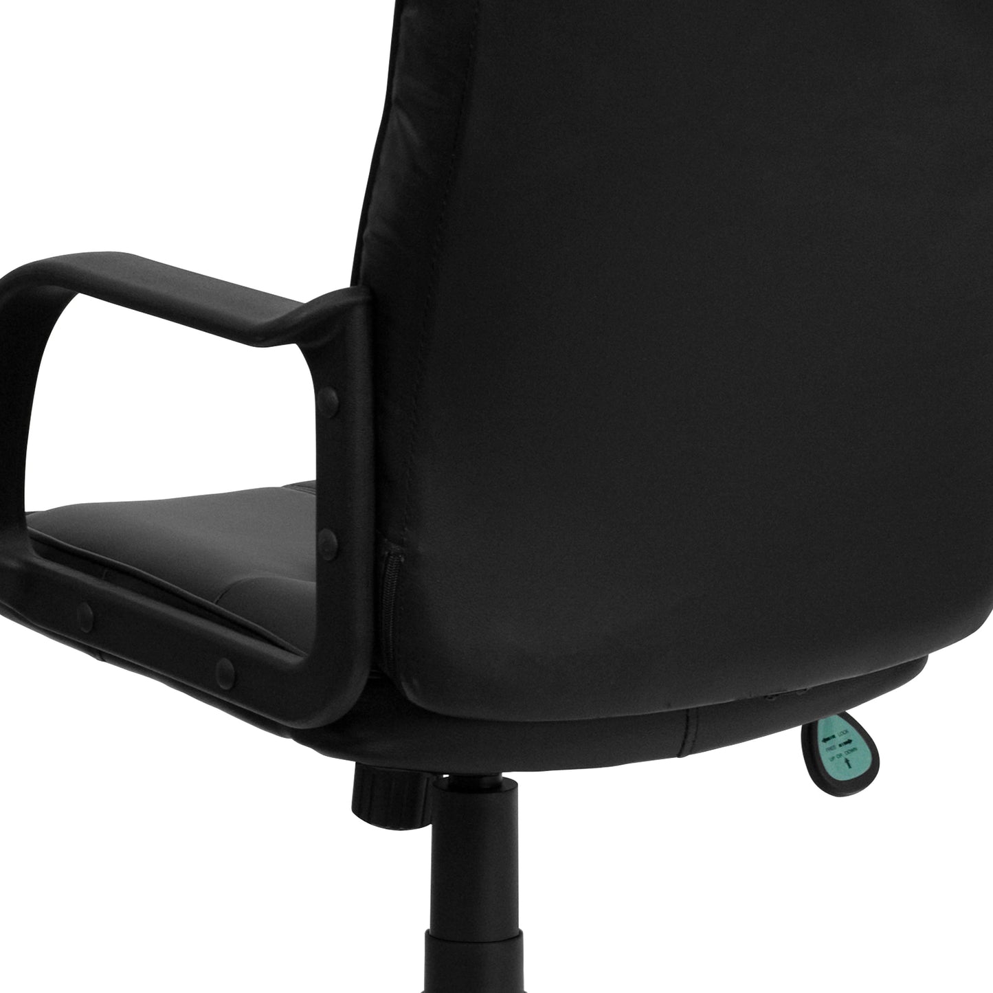 Black Mid-Back Task Chair GO-228S-BK-LEA-GG