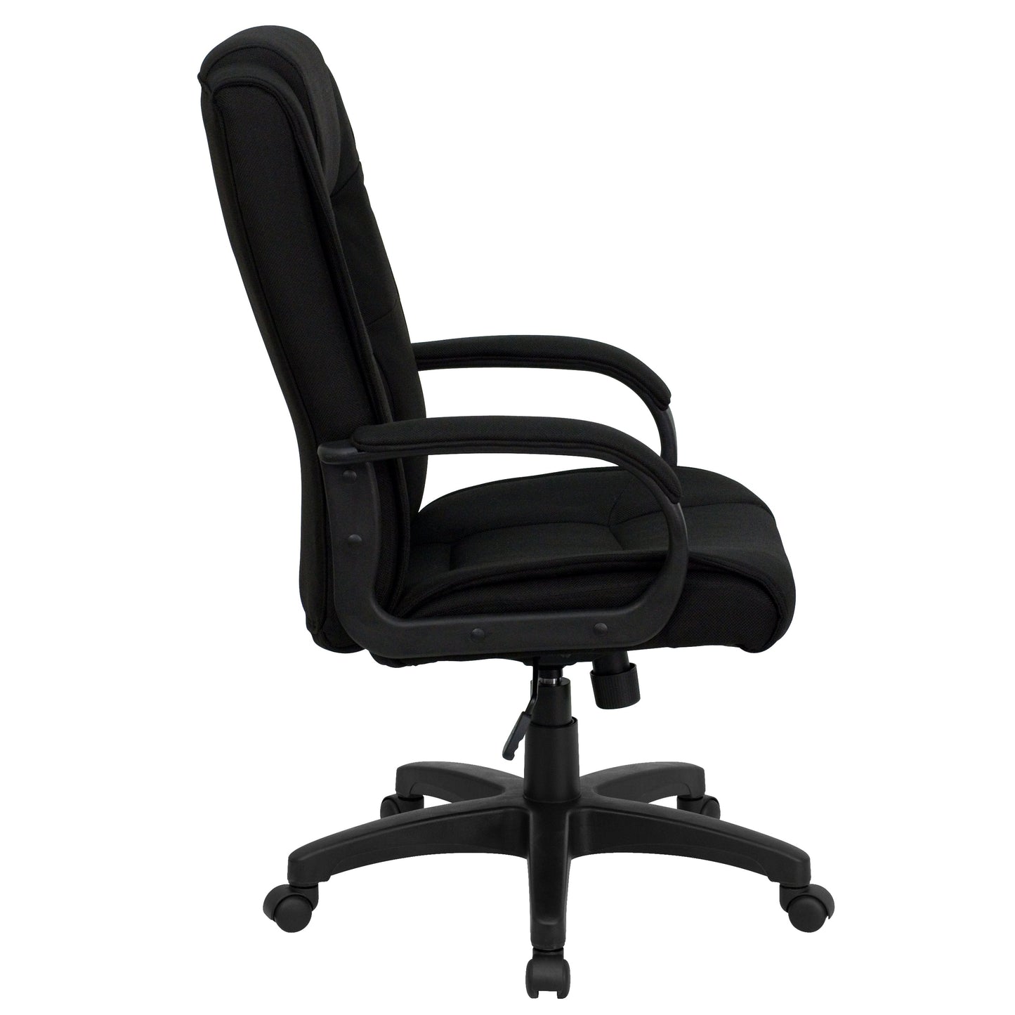 Black High Back Fabric Chair GO-5301B-BK-GG